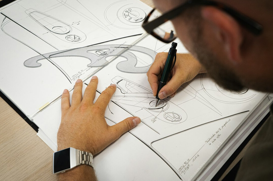 designer creating logo