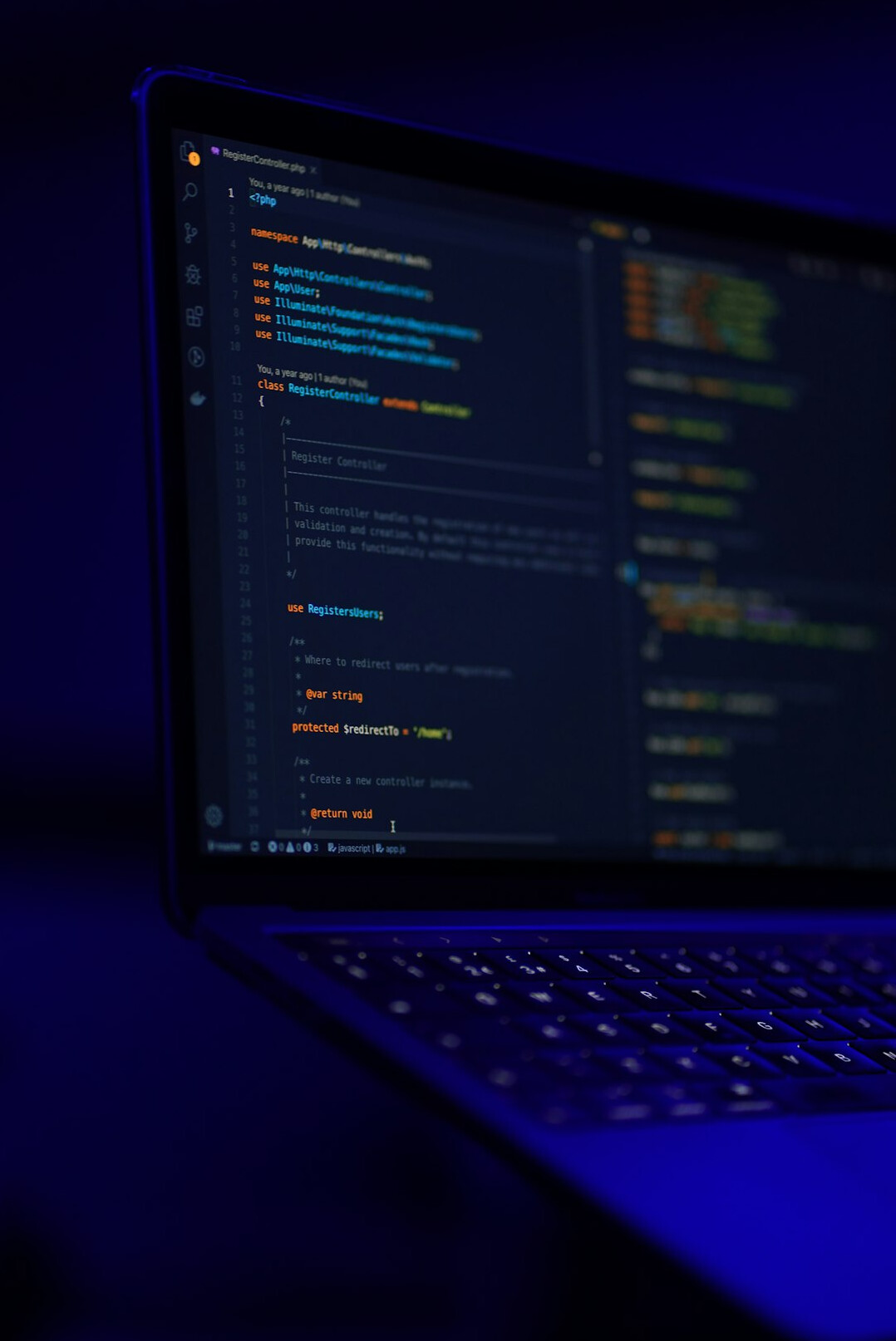 software developer coding